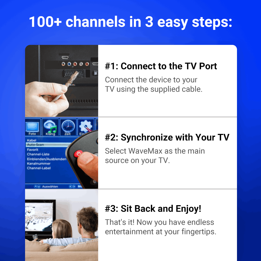 Enjoy unlimited entertainment with SignalMAX™
